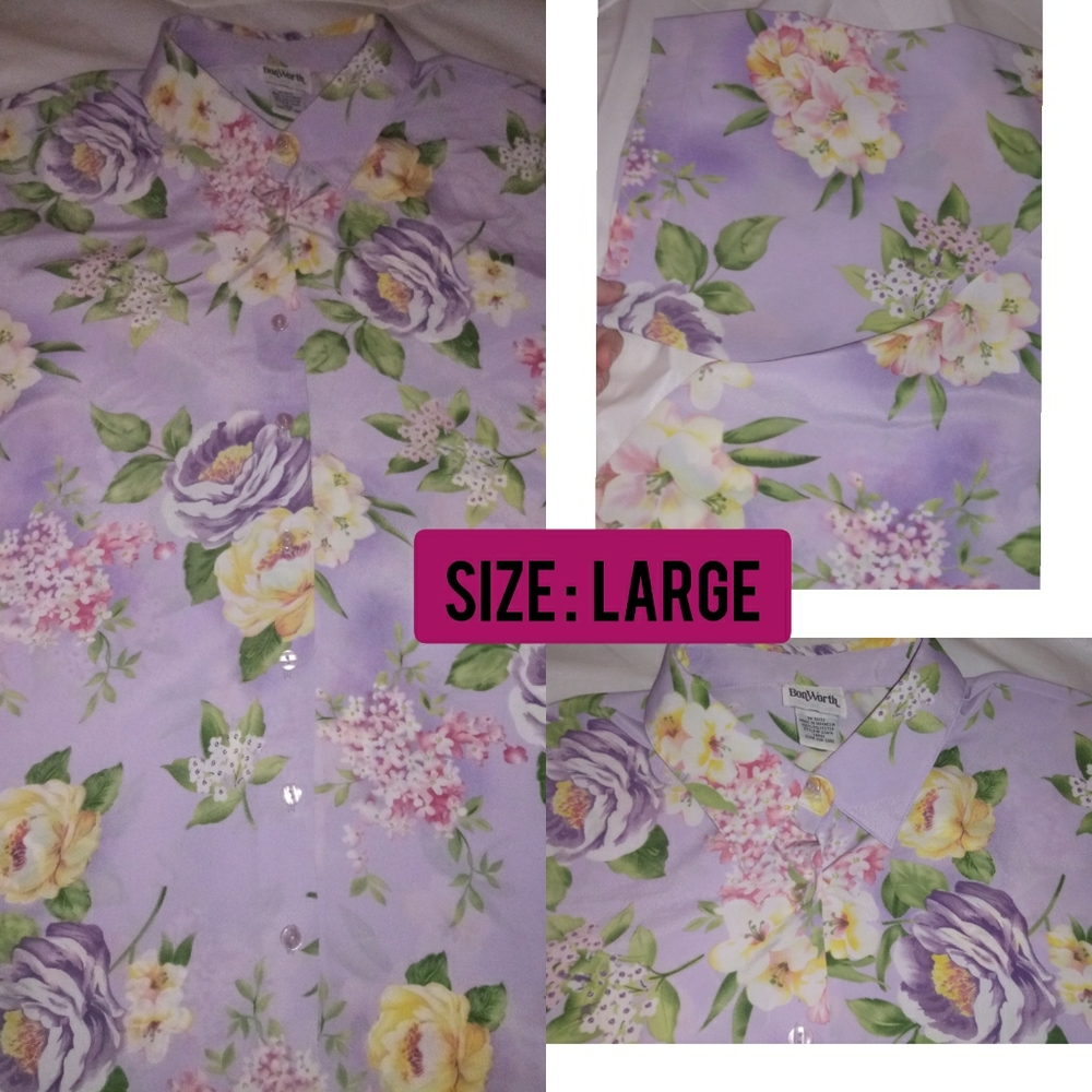 | Beautiful flower 🌼 printed Button down ST